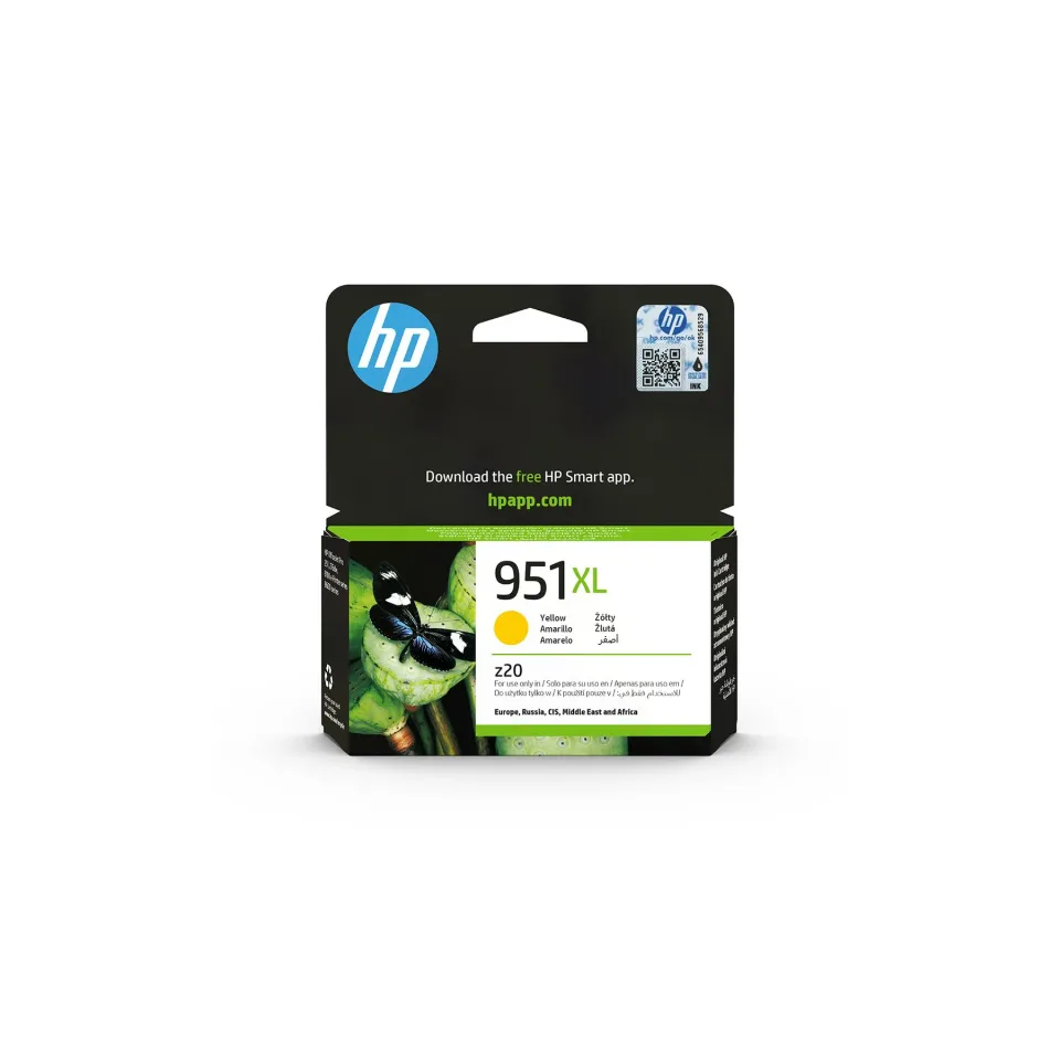Cartuș original HP CN048AE (Nr.951XL), 1.500 pagini/5%, Galben