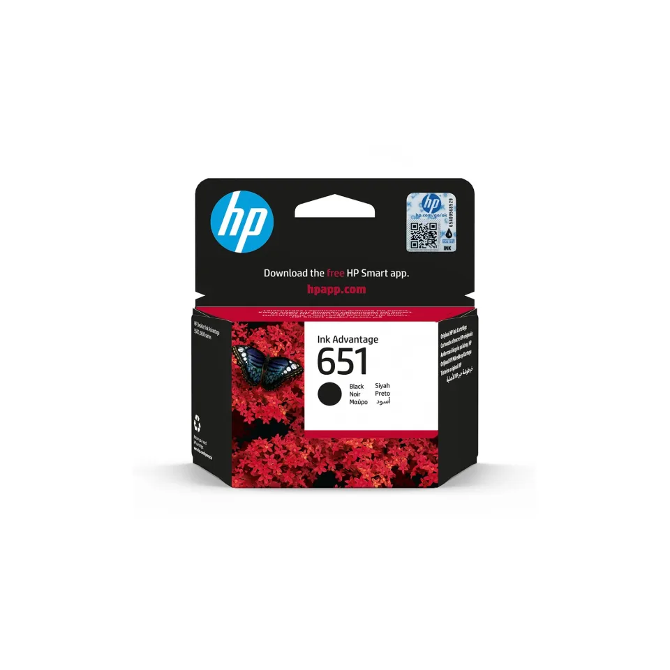 Cartuș HP C2P10AE, NO651, 600 pagini/5%, Negru