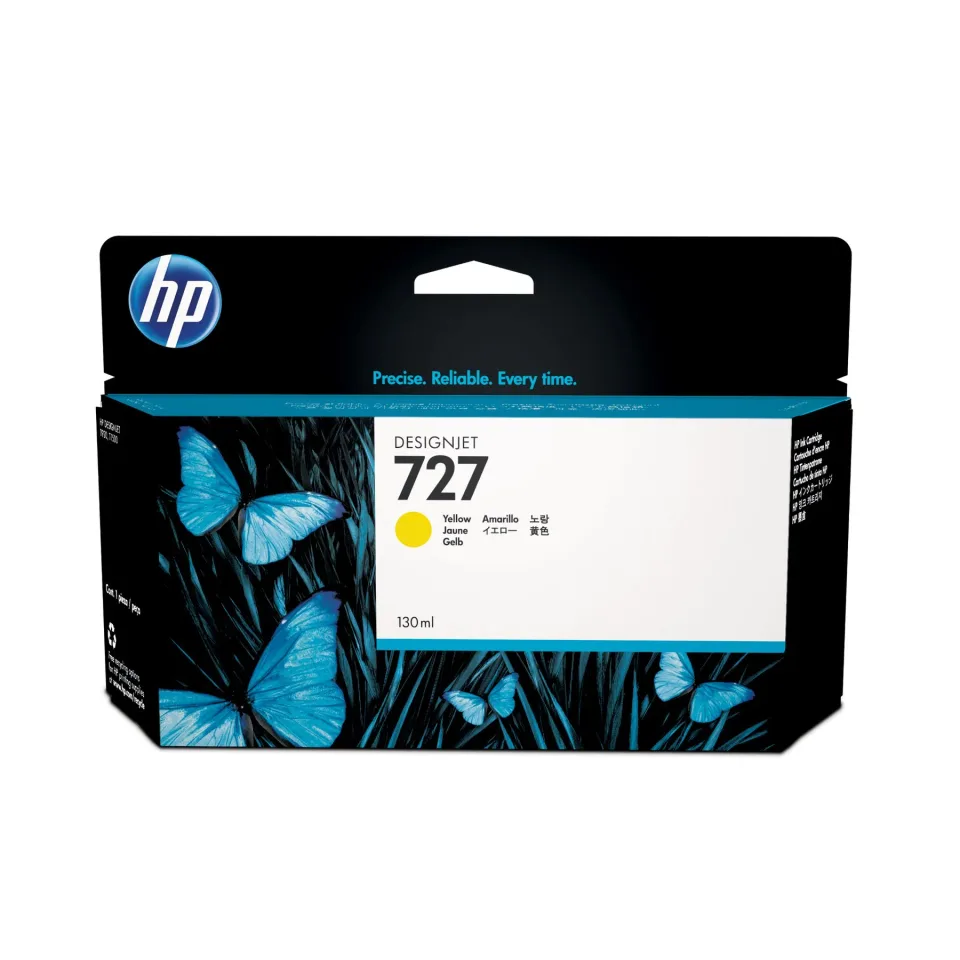 Cartuș HP No.727, B3P21A, T1530/2530, 130 ml, Galben