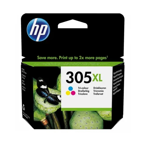 Cartuș HP 3YM63AE, No305XL, 200 pagini/5%, Cyan, Galben, Magenta