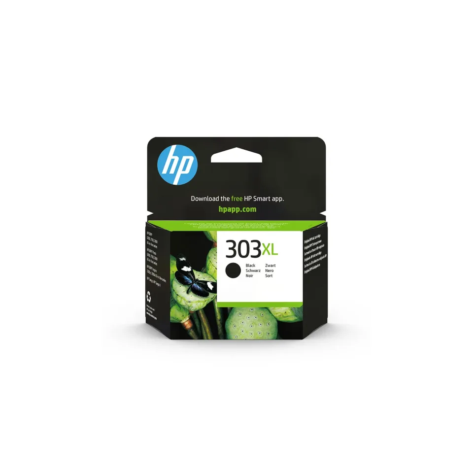 Cartuș HP T6N04AE, No303XL, 600 pagini/5%, Negru