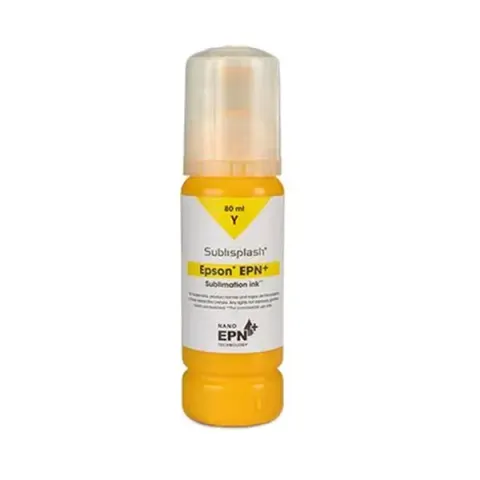 Cerneluri compatibile pentru imprimantă Epson EcoTank, Sublisplash EPN+, 80 ml, Galben