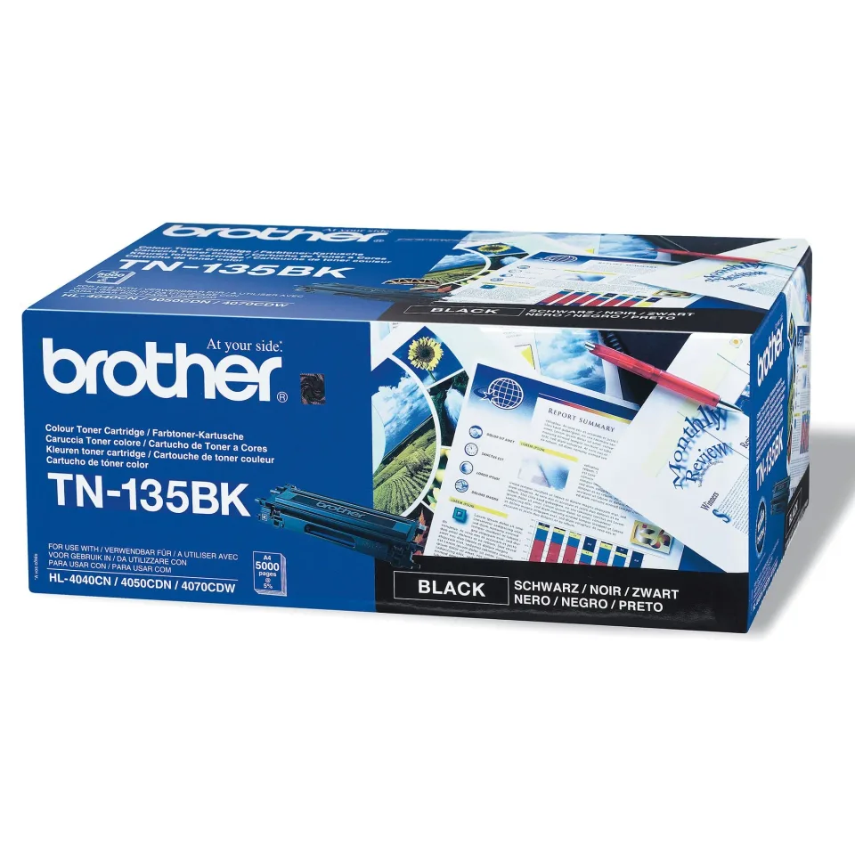 Brother Toner TN-135BK, 5000 pagini, Negru