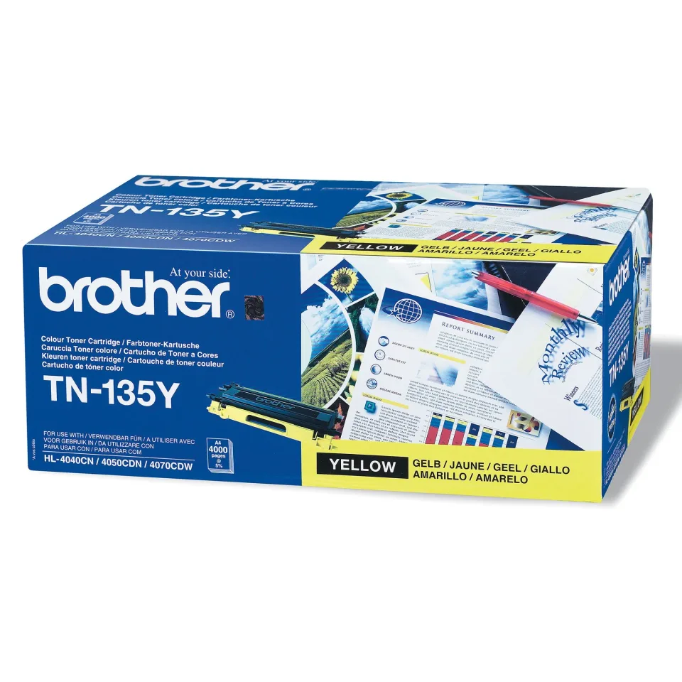 Brother Toner TN-135Y, 4000 pagini, Galben