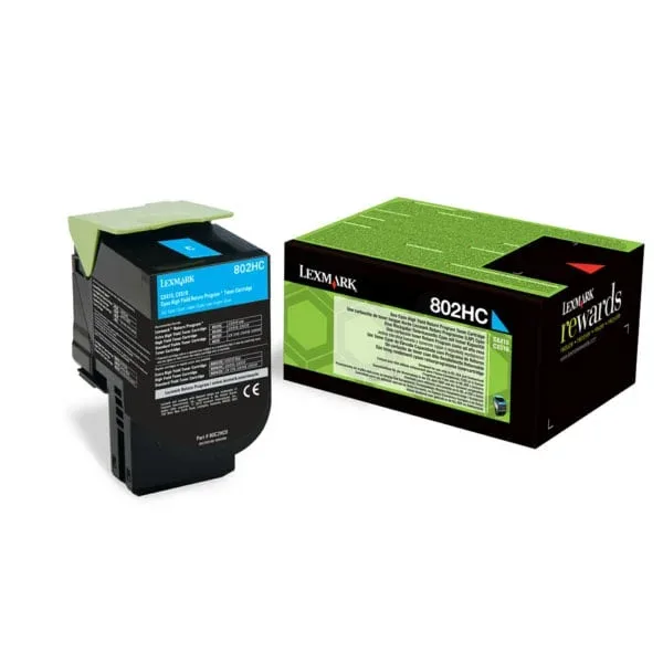 Lexmark Toner 80C2HCE, 3,000 pagini/5%, Cyan