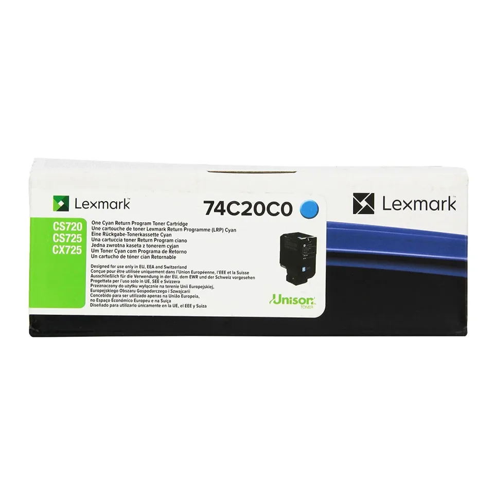 Lexmark Toner 74C20C0, 3000 pagini/5%, Cyan