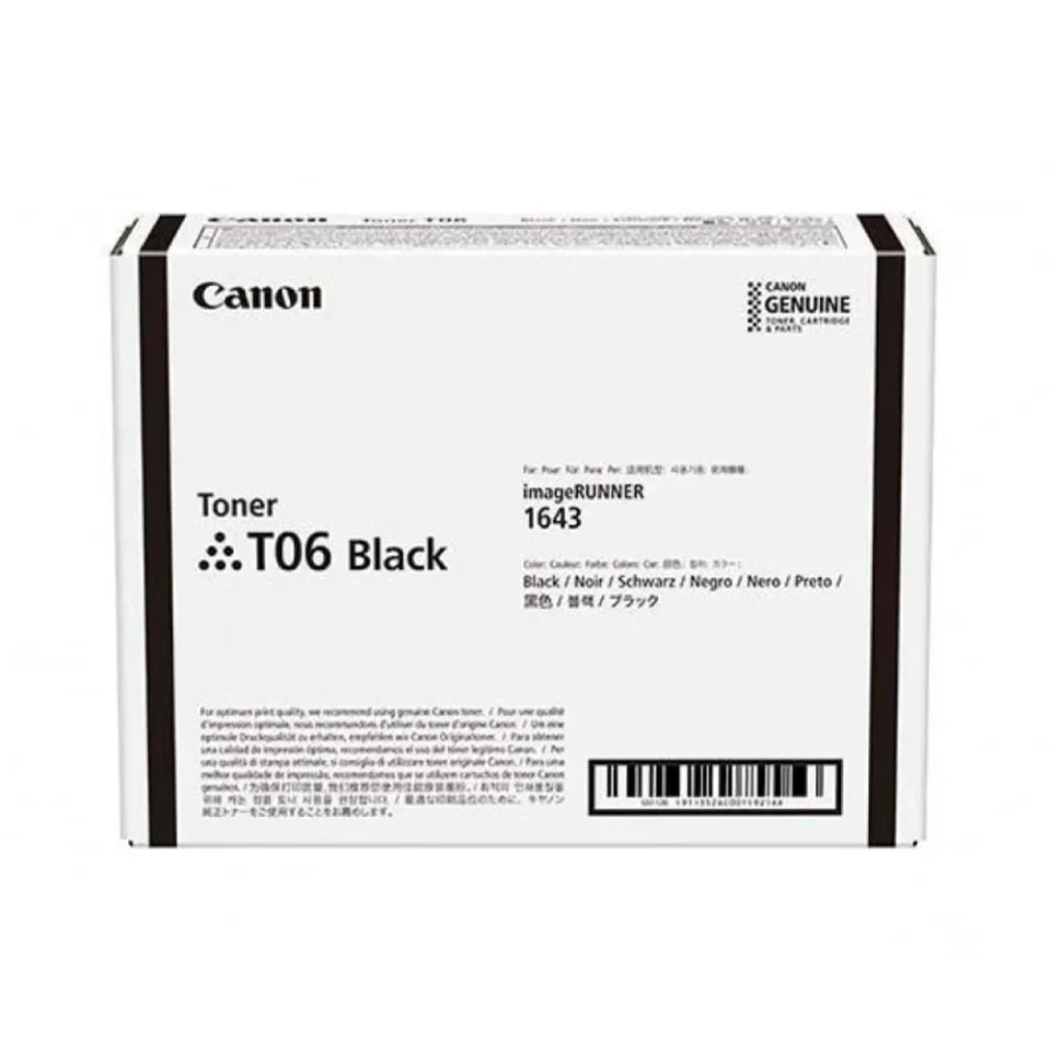 Canon Toner CRG-T06, seria Runner 1643, 20.500 pagini/5%, Negru