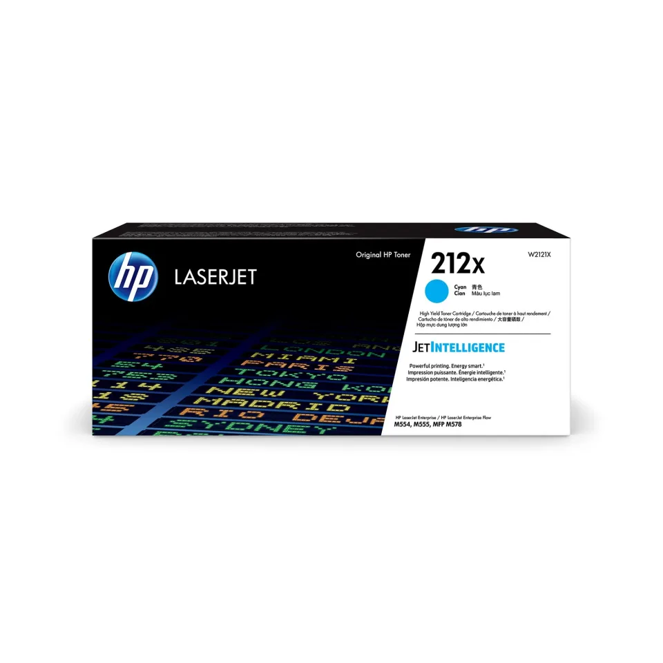 HP Toner 212X W2121X, M554/555/578, 13,000 pagini/5%, Cyan