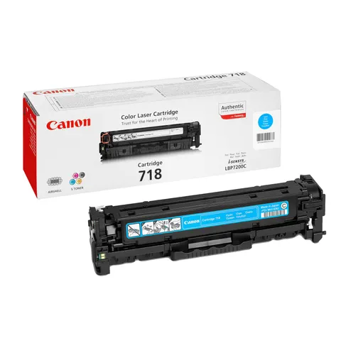 Toner Canon CRG 718, 2900 pagini/5%, Cyan