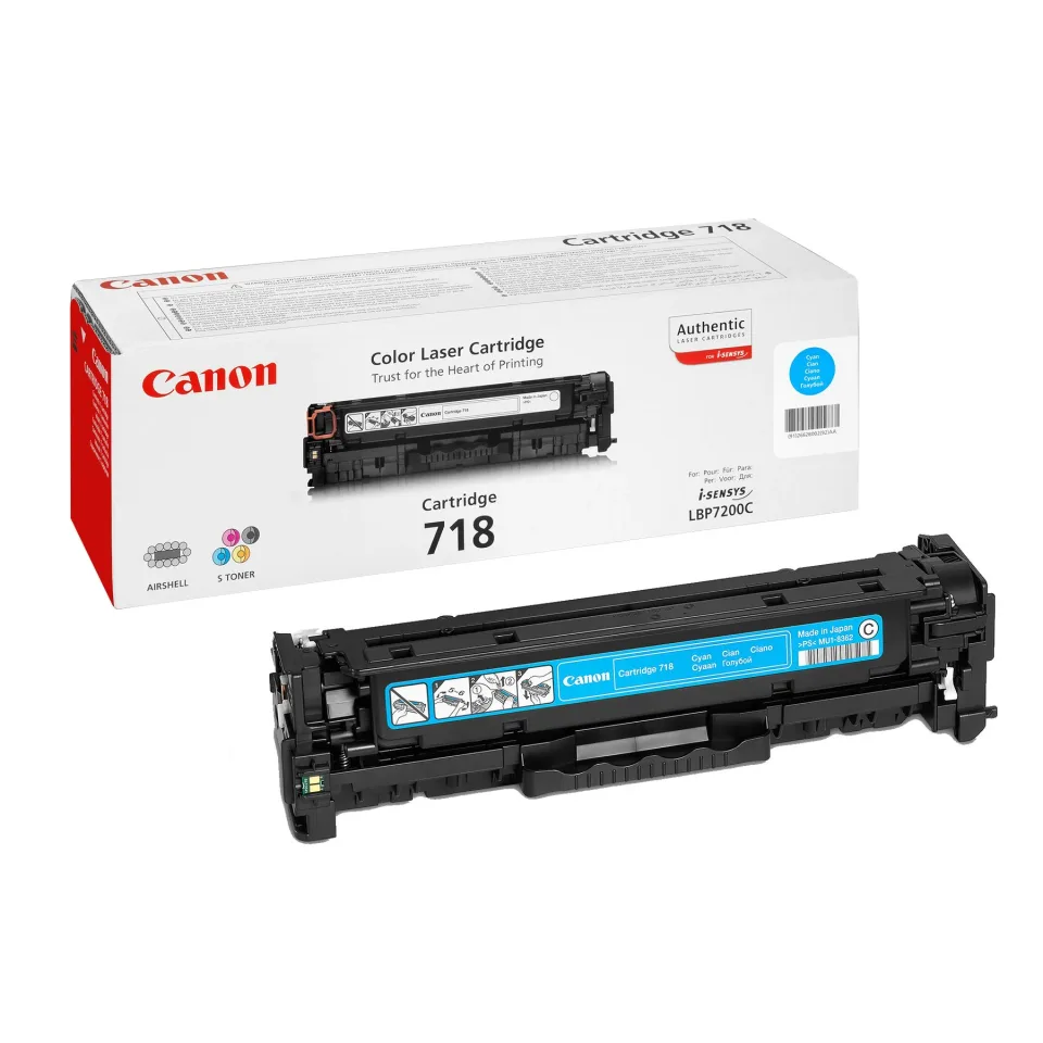 Toner Canon CRG 718, 2900 pagini/5%, Cyan