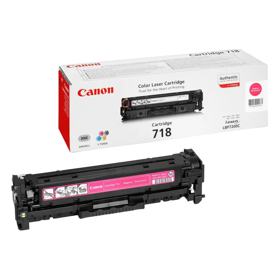 Canon Toner CRG 718, 2900 pagini/5%, Magenta