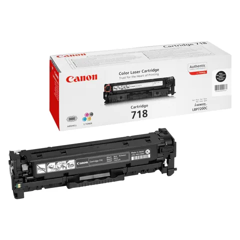 Toner Canon CRG718, 3400 pagini/5%, Negru
