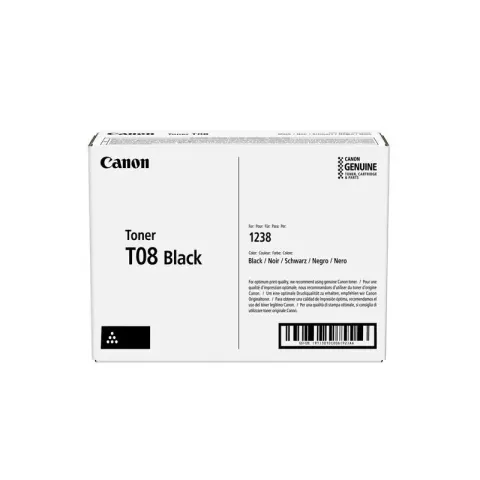 Canon Toner T08, 1100 pagini/5%, Negru