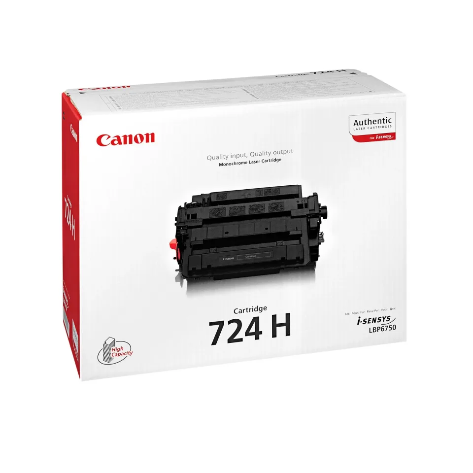 Canon Toner CRG-724H, LBP6750DN, 12 500 pagini/5%, Negru