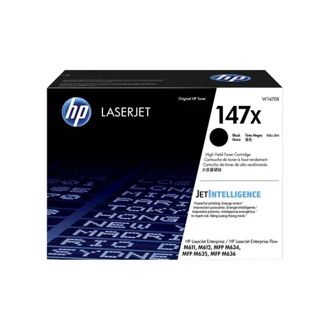 HP Toner W1470X, 147X, 25.200 pagini/5%, Negru