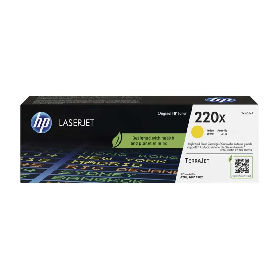 HP Toner 220X, W2202X, LJ PRO 4202/4302, 5500 pagini/5%, Galben