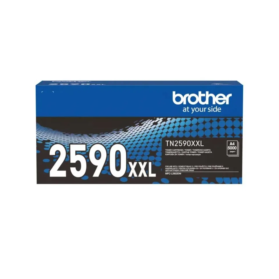 Brother Toner TN-2590XXL, 5000 pagini/5%, Negru
