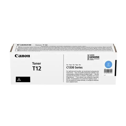 Canon Toner T12, 5300 pagini/5%, Cyan