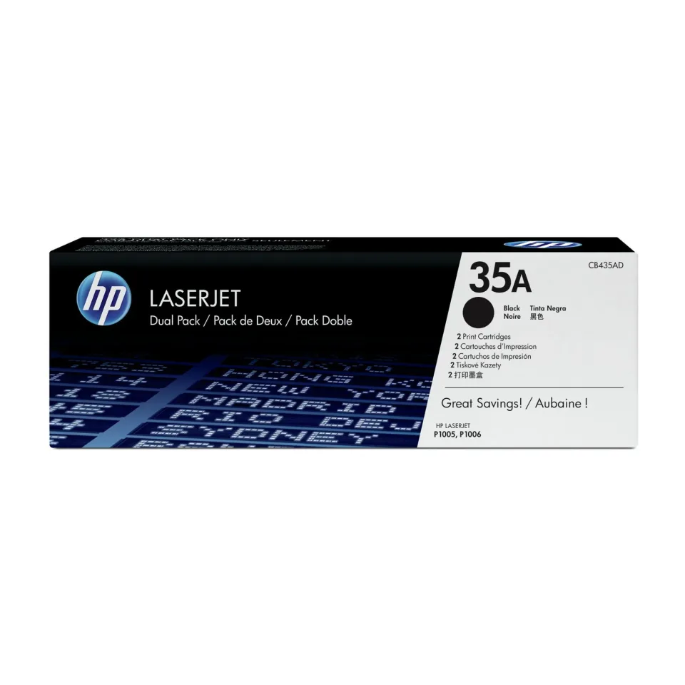 HP Toner CB435AD, LJ P1005/P1006, 1500 pagini/5%, Negru, set de 2
