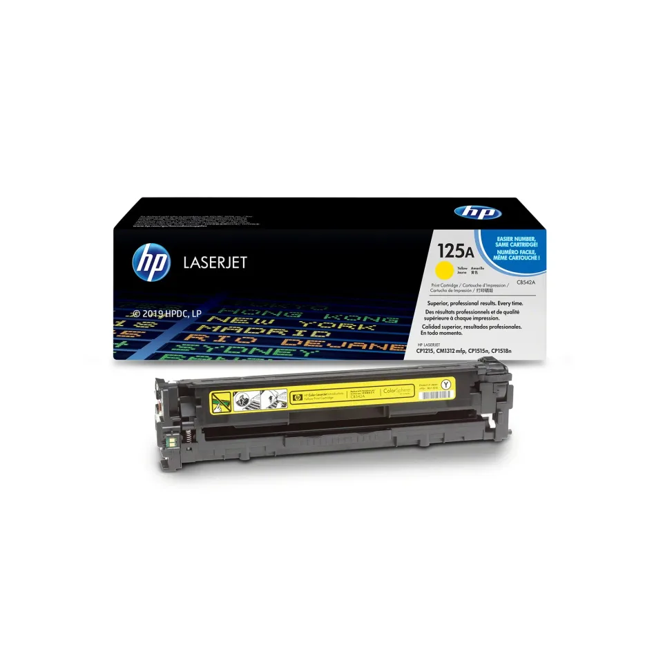 Toner HP CB542A, 1400 pagini/5%, Galben