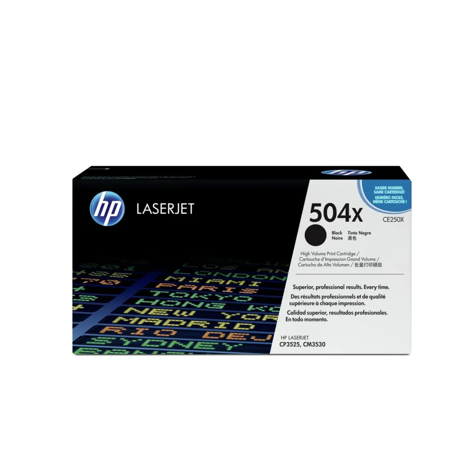 HP Toner CE250X, CM3530/CP3525, 10 500 pagini/5%, Negru