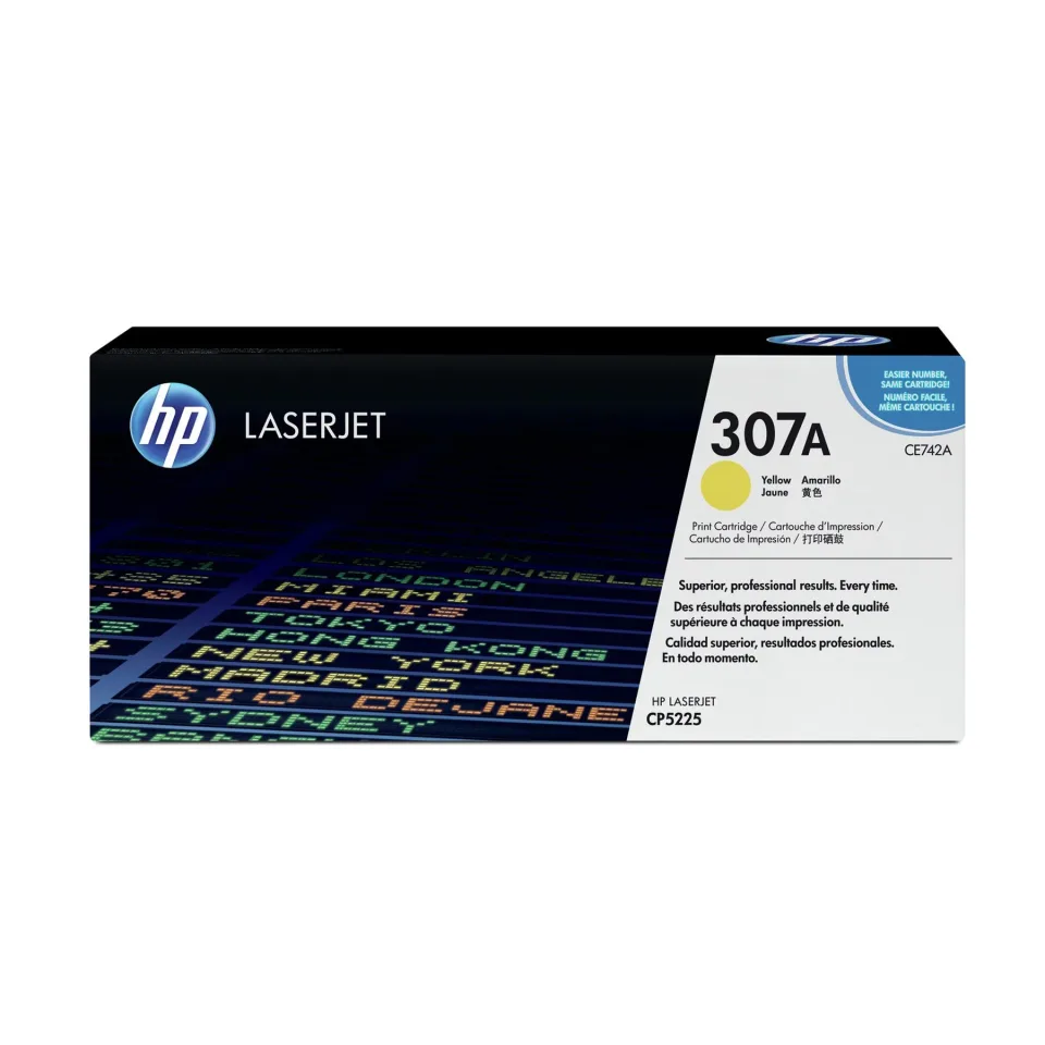 HP Toner CE742A, CP5225, 7300 pagini/5%, Galben
