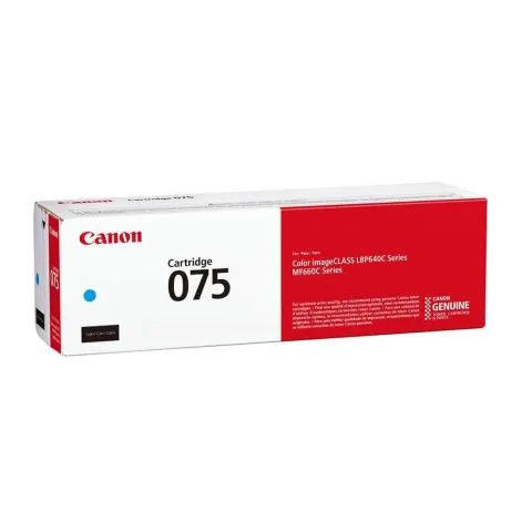 Toner original Canon CRG-075, MF664/667, 1300 pagini/5%, Cyan