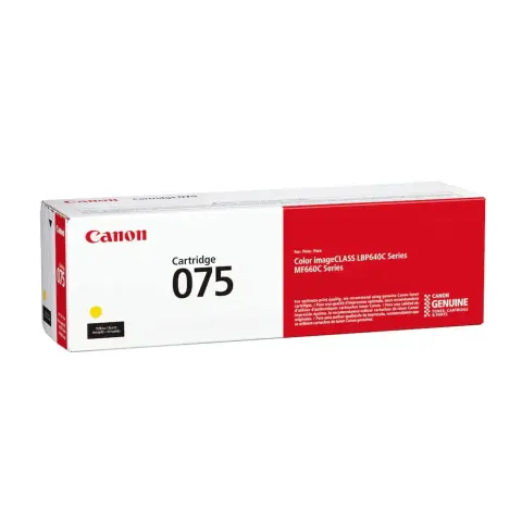 Toner original Canon CRG-075, MF664/667, 1300 pagini/5%, Galben