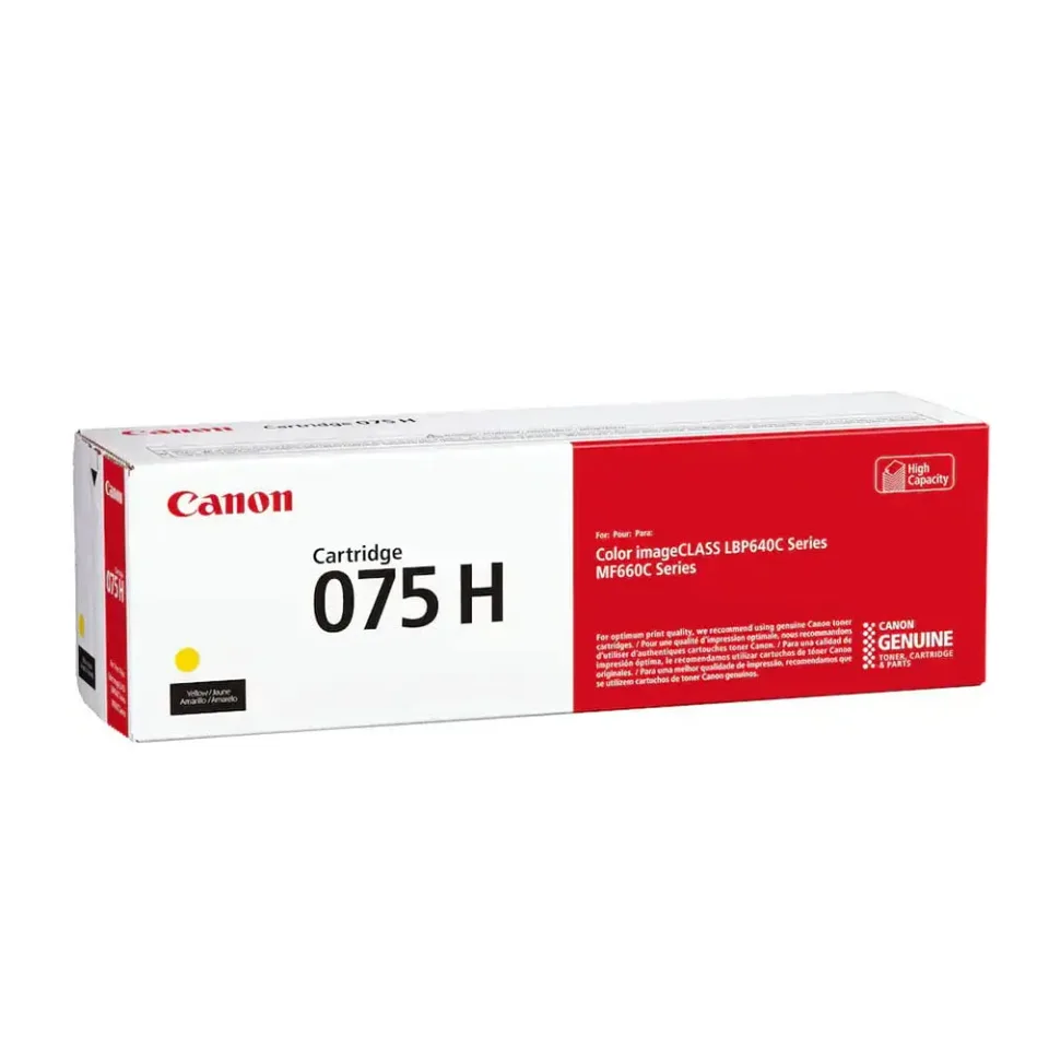 Toner original Canon CRG-075H, MF664/667, 2500 pagini/5%, Galben