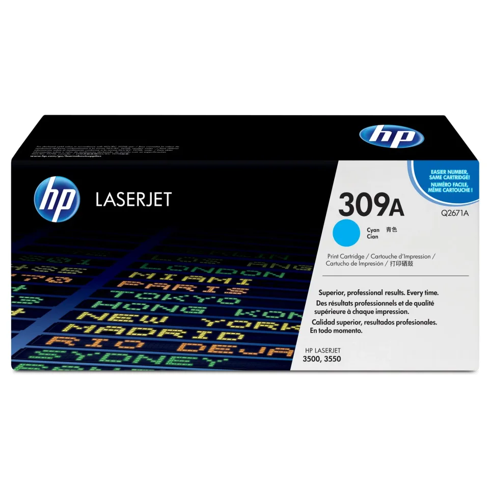 Toner HP Q2671A, 309A, LJ 3500, 4000 pagini/5%, Cyan
