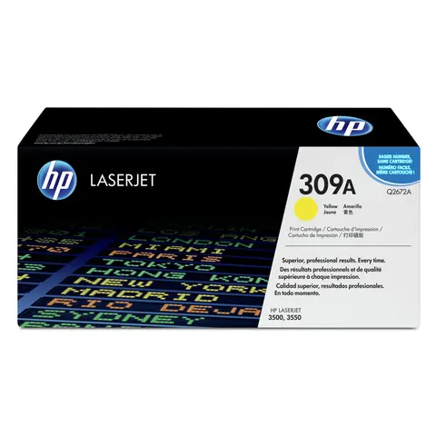 HP Toner Q2672A, 309A, LJ 3500, 4000 pagini/5%, Galben