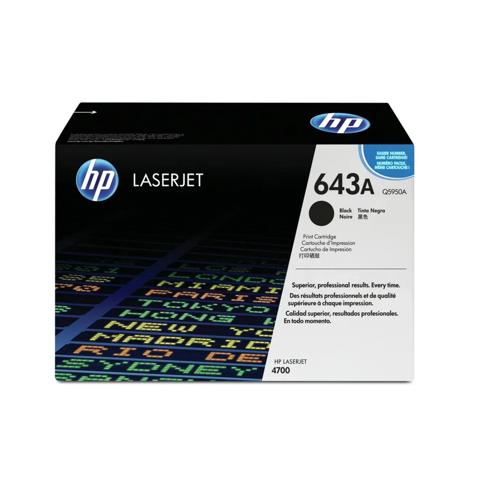 HP Toner Q5950A, LJ 4700, 11,000 pagini/5%, Negru