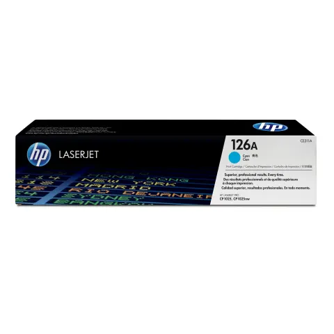 HP Toner CP1025, 126A, 1000 pagini/5%, Cyan