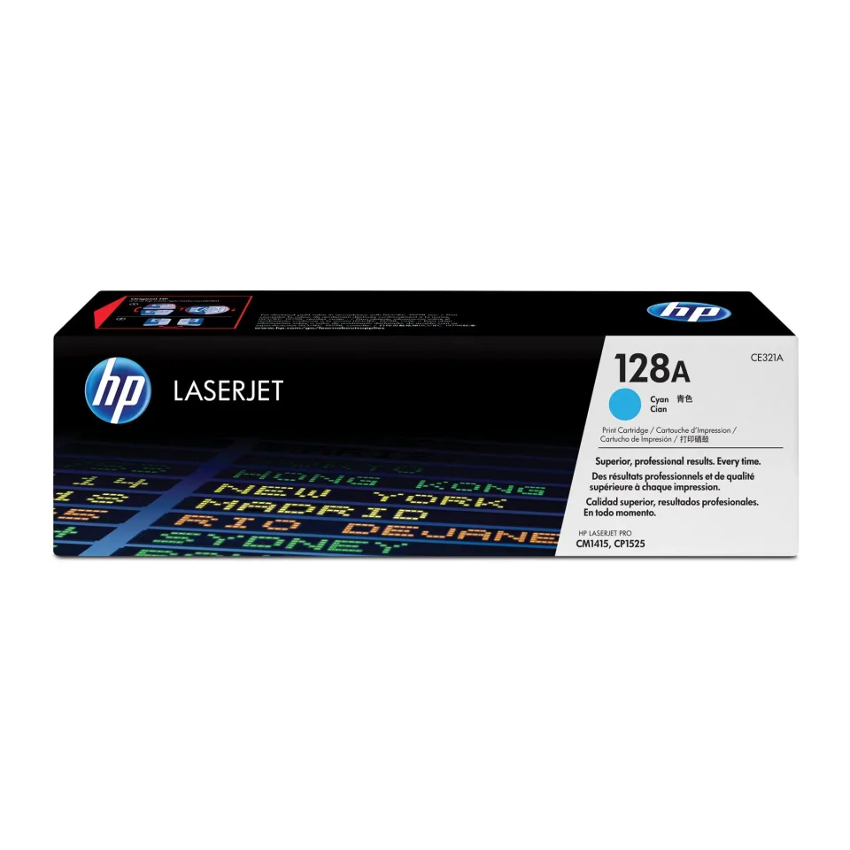 HP Toner CM1415/CP1525, 128A, 1300 pagini/5%, Cyan