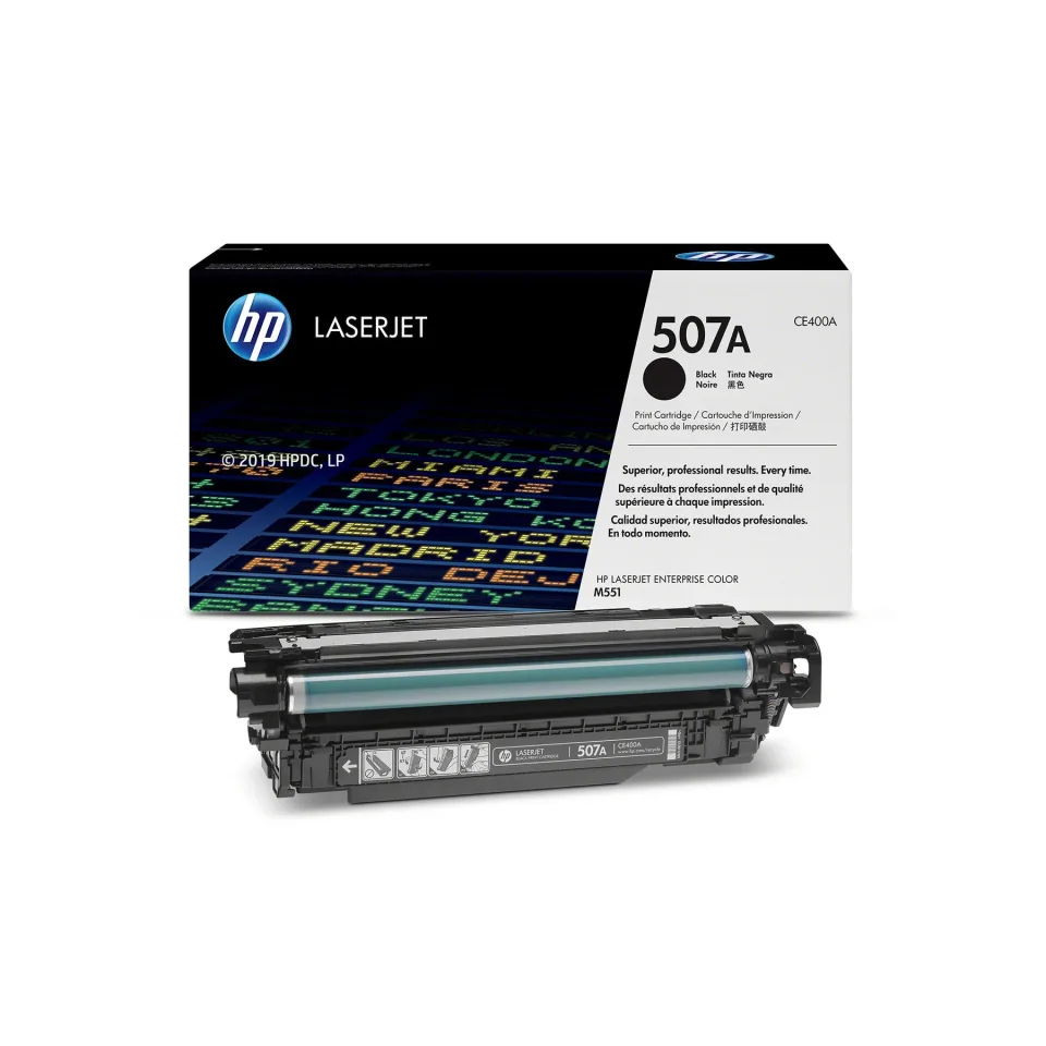 HP Toner CE400A, 507A, 5500 pagini/5%, Negru