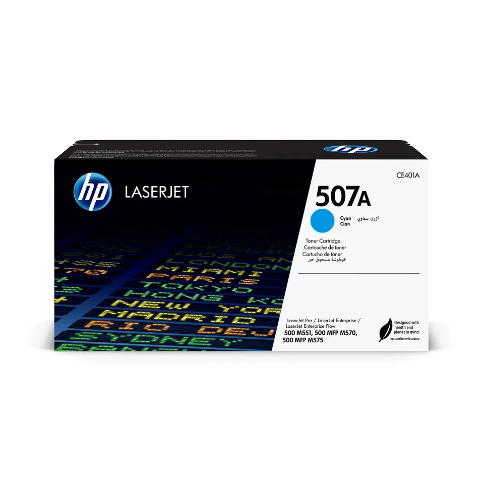 HP Toner CE401A, 507A, 6000 pagini/5%, Cyan
