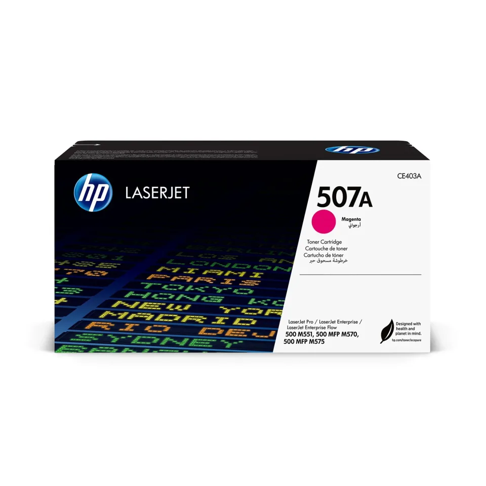 HP Toner CE403A, 507A, 6000 pagini/5%, Magenta