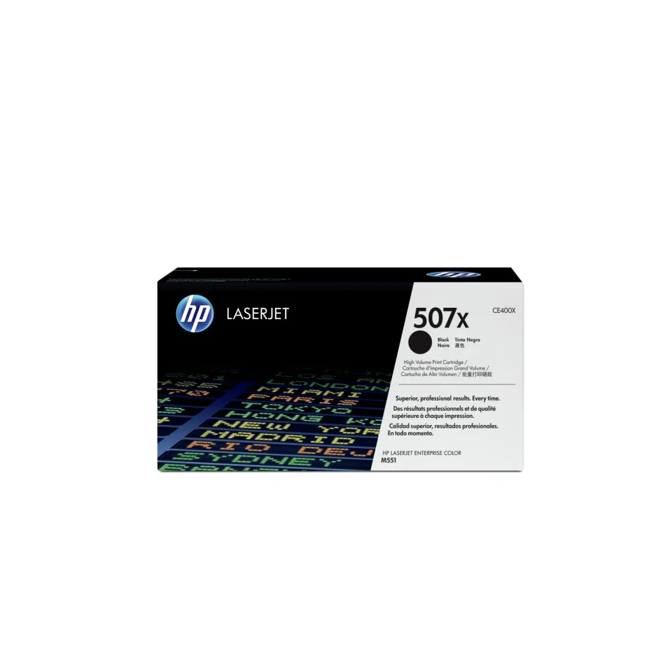 HP Toner CE400X, 507X, 11000 pagini/5%, Negru