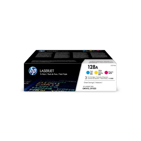 HP Toner CF371AM, 128A, 3 x 1300 pagini/5%, Cyan, Galben, Magenta