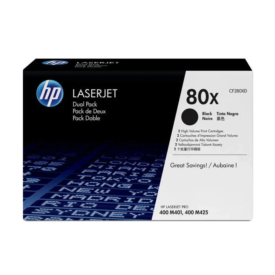 HP Toner CF280XD, Pro 400, 6 900 pagini/5%, 2 buc