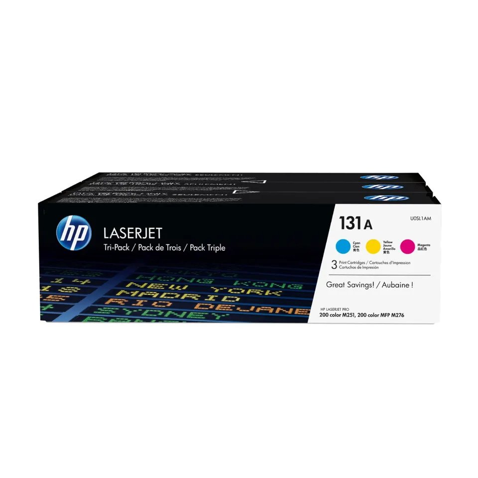 HP Toner U0SL1AM 131A, cyan, galben, magenta