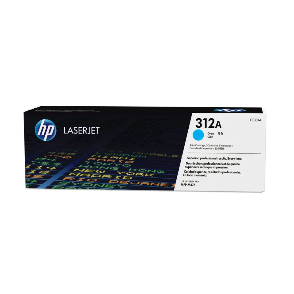 HP Toner CF381A, 312A, cyan