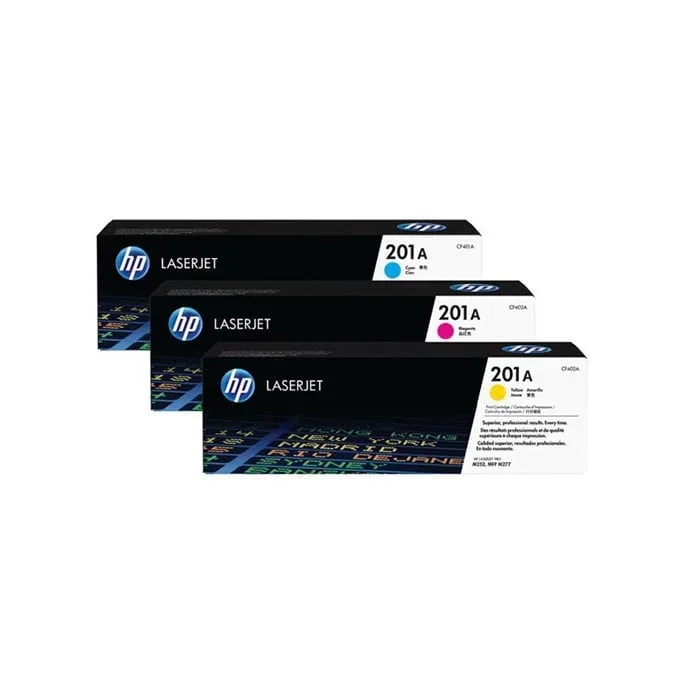 HP Toner pachet de 3 CF253XM 201X, cyan, galben, magenta