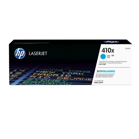 HP Toner CF411X, 410X, cyan