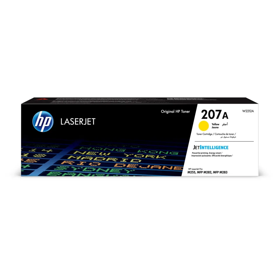 HP Toner 207A, W2212A, M255dw/M283fdn, 1250 pagini/5%, Galben