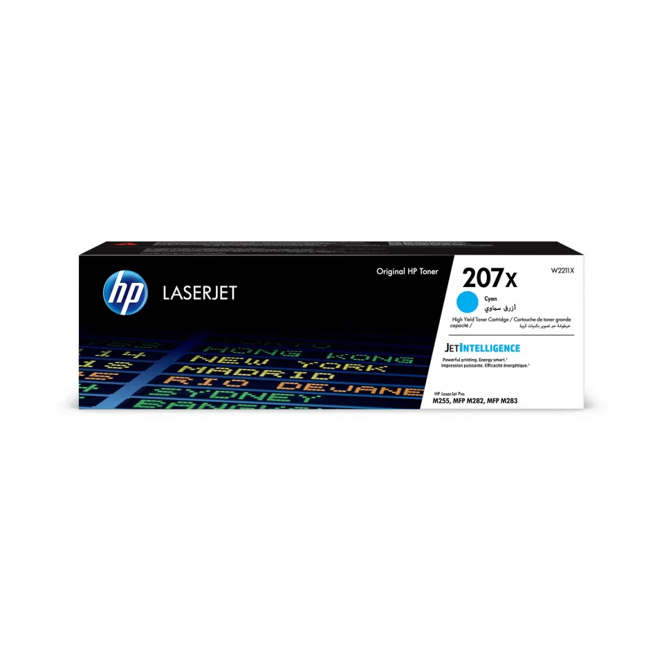Toner HP 207X W2211X, M255dw/M283fdn, 2450 pagini/5%, Cyan