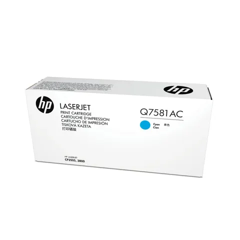 HP Toner Q7581AC, 3800, cyan