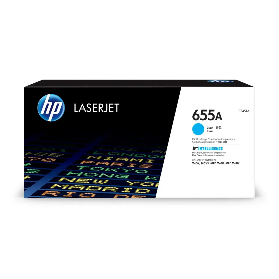 HP Toner CF451A, M652/681, 10500 pagini/5%, Cyan