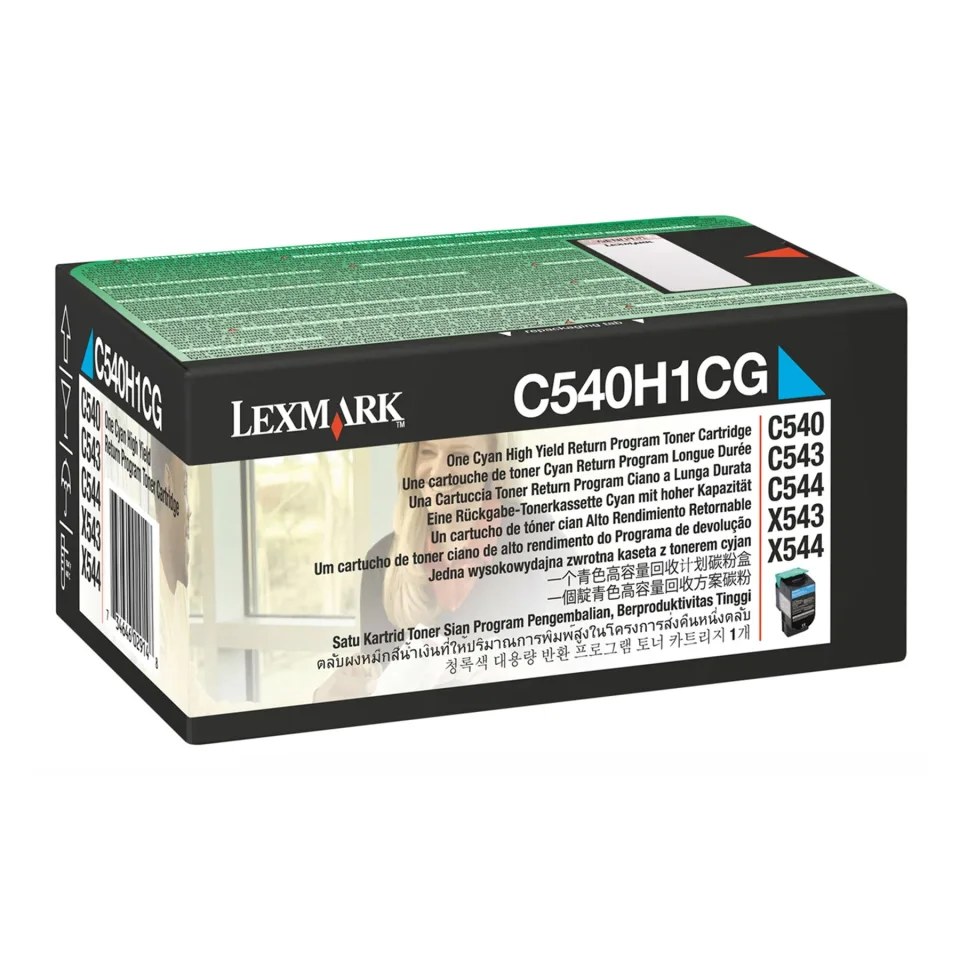 Lexmark Toner C540H1CG, C540/X544DN, 2000 pagini/5%, Cyan