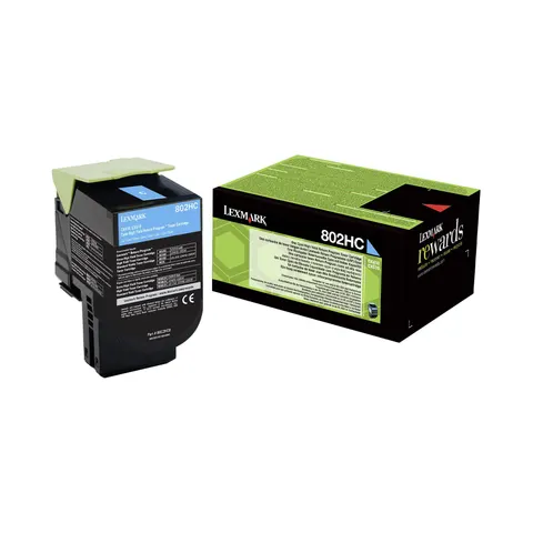 Lexmark Toner 80C2HC0, 3000 pagini/5%, Cyan